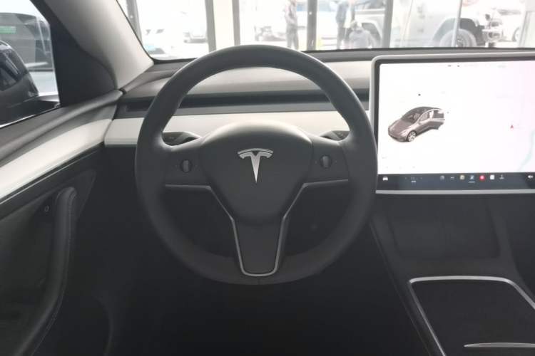 Used Tesla Model Y 2021 Standard Range Rear-Wheel Drive Version Steering Wheel