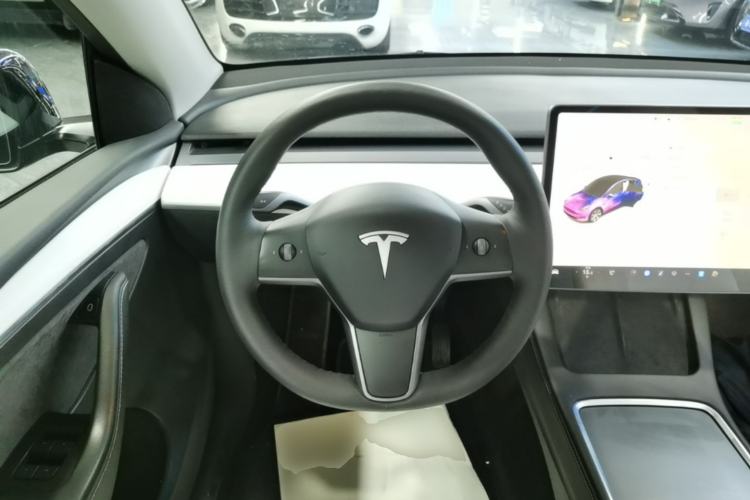 Used Tesla Model Y 2021 Standard Range Rear-Wheel Drive Version Steering Wheel