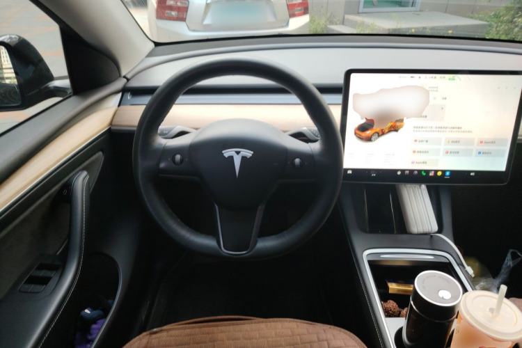 Used Tesla Model Y 2021 Standard Range Rear-Wheel Drive Version Steering Wheel