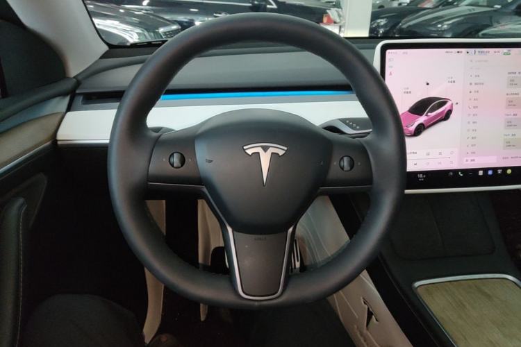 Used Tesla Model Y 2021 Standard Range Rear-Wheel Drive Version Steering Wheel