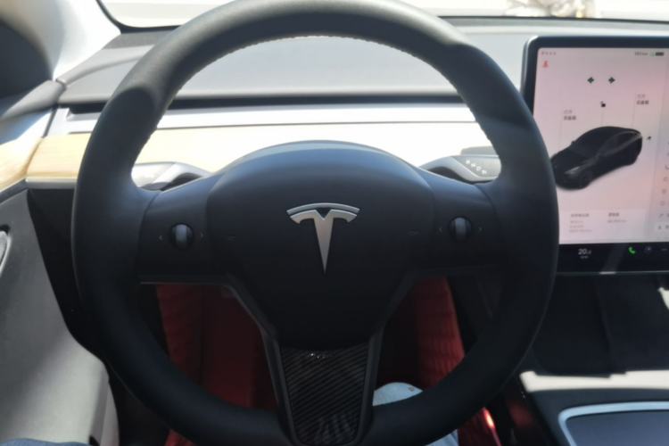 Used Tesla Model Y 2021 Standard Range Rear-Wheel Drive Version Steering Wheel