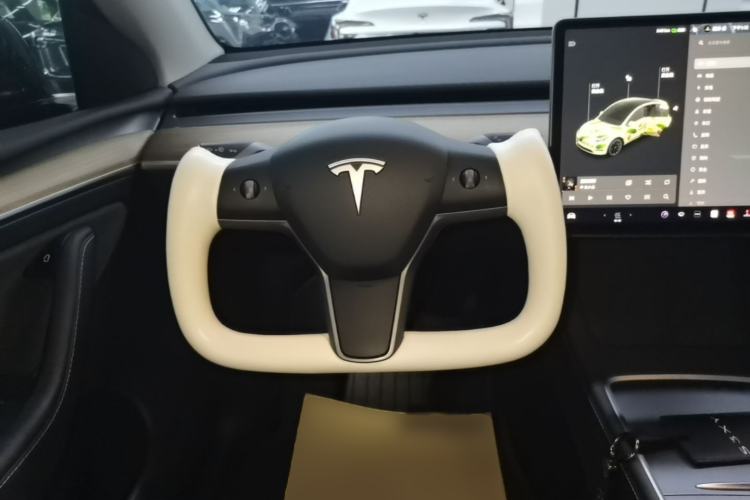 Used Tesla Model Y 2021 Standard Range Rear-Wheel Drive Version Steering Wheel