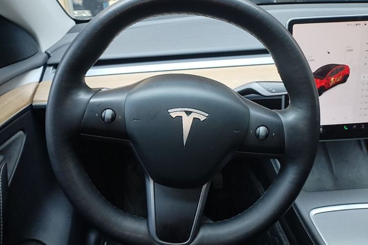 Used Tesla Model Y 2021 Standard Range Rear-Wheel Drive Version Steering Wheel