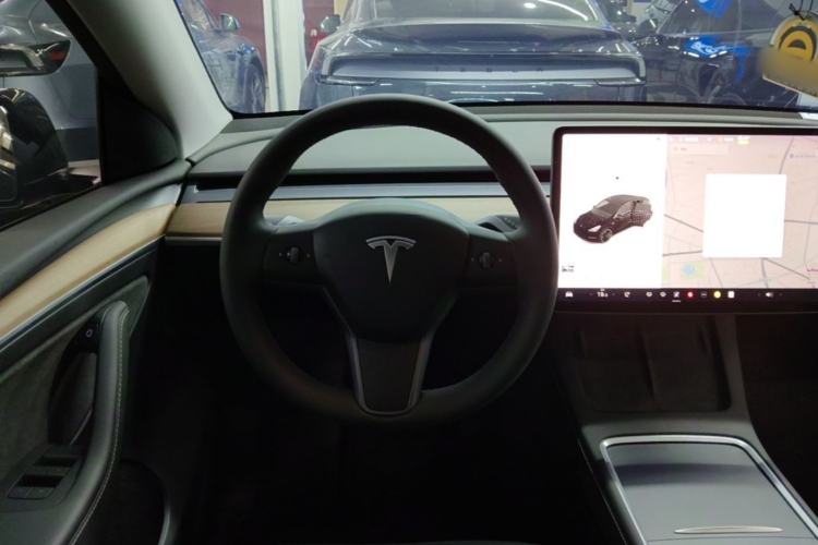 Used Tesla Model Y 2021 Standard Range Rear-Wheel Drive Version Steering Wheel