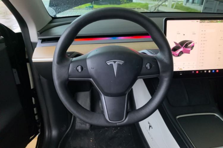 Used Tesla Model Y 2021 Standard Range Rear-Wheel Drive Version Steering Wheel