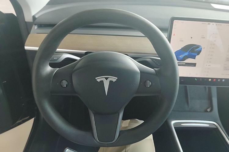 Used Tesla Model Y 2021 Standard Range Rear-Wheel Drive Version Steering Wheel