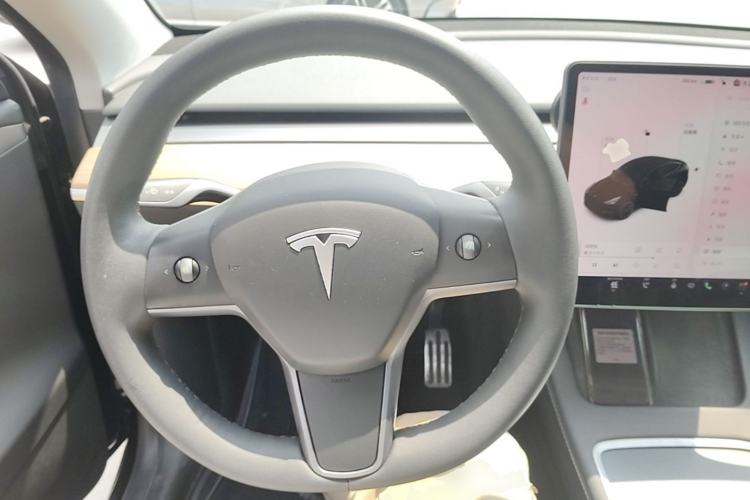 Used Tesla Model Y 2021 Standard Range Rear-Wheel Drive Version Steering Wheel