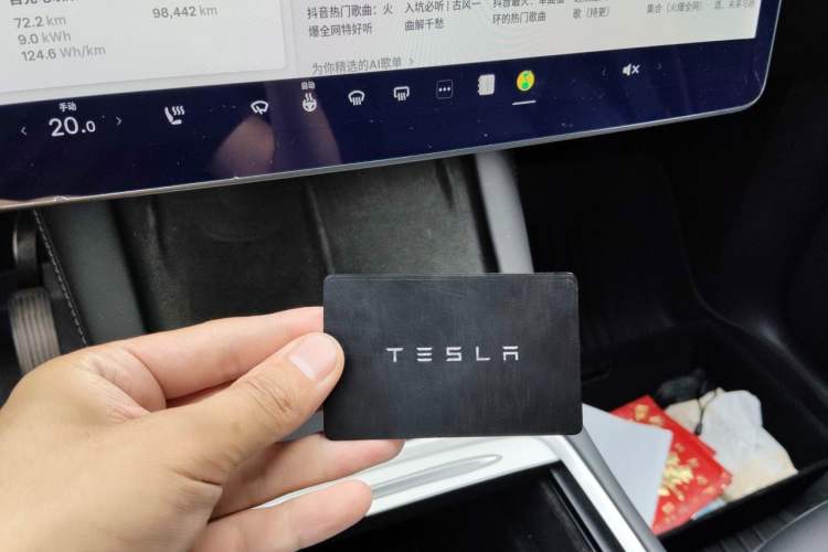 Used Tesla Model Y 2021 Standard Range Rear-Wheel Drive Version Vehicle Key