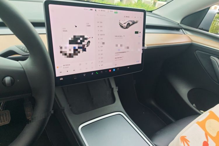 Used Tesla Model Y 2021 Standard Range Rear-Wheel Drive Version Audio And AC Panel