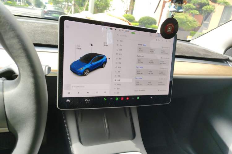 Used Tesla Model Y 2021 Standard Range Rear-Wheel Drive Version Audio And AC Panel
