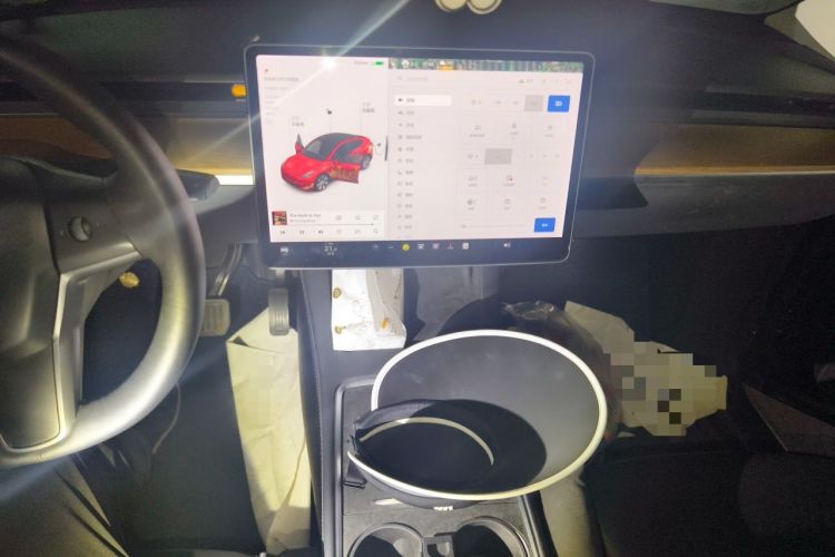Used Tesla Model Y 2021 Standard Range Rear-Wheel Drive Version Audio And AC Panel