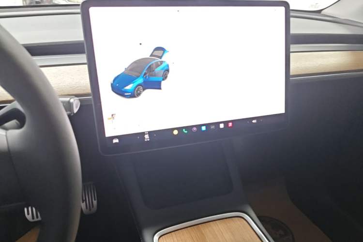 Used Tesla Model Y 2021 Long-Range All-Wheel-Drive Version Audio And AC Panel