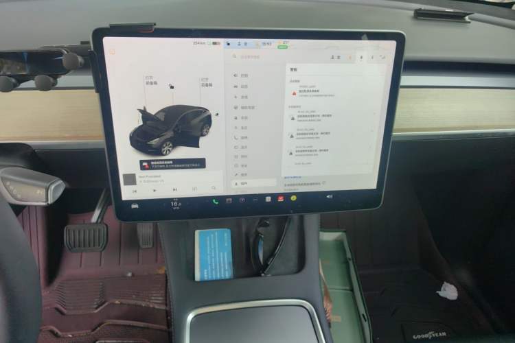 Used Tesla Model Y 2021 Long-Range All-Wheel-Drive Version 3D7 Audio And AC Panel