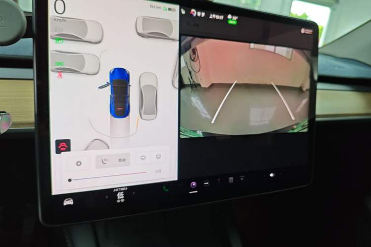 Used Tesla Model Y 2021 Standard Range Rear-Wheel Drive Version Audio And AC Panel
