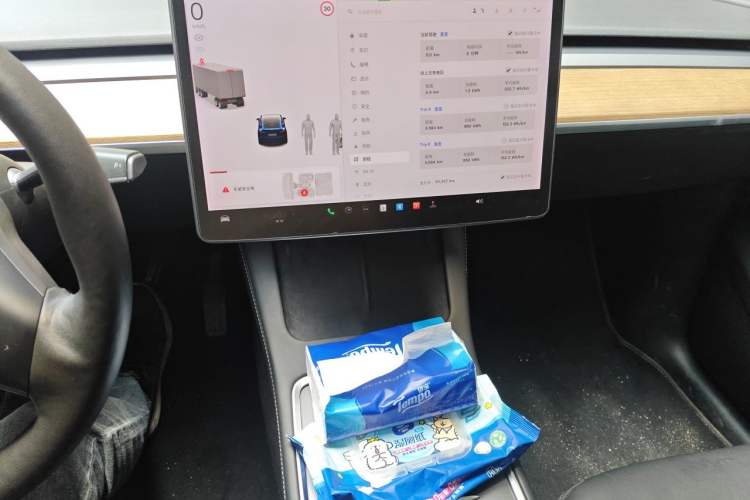 Used Tesla Model Y 2021 Long-Range All-Wheel-Drive Version 3D7 Audio And AC Panel