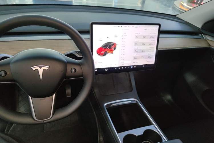 Used Tesla Model Y 2021 Long-Range All-Wheel-Drive Version Audio And AC Panel