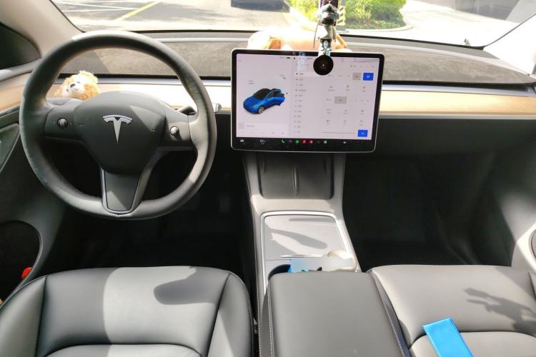 Used Tesla Model Y 2021 Standard Range Rear-Wheel Drive Version Center Console