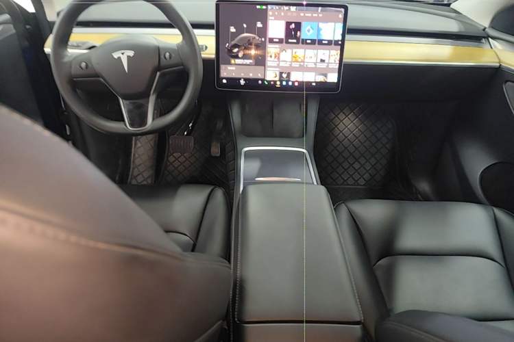 Used Tesla Model Y 2021 Standard Range Rear-Wheel Drive Version Center Console