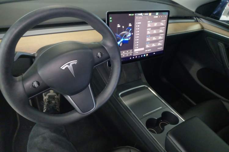Used Tesla Model Y 2021 Standard Range Rear-Wheel Drive Version Center Console