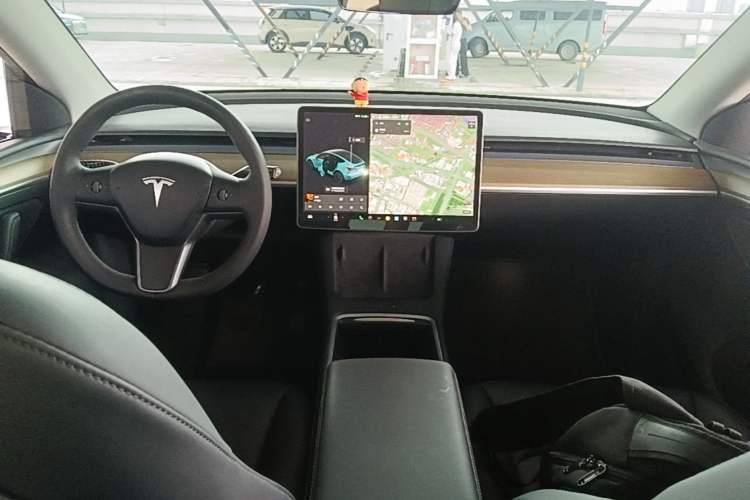 Used Tesla Model Y 2021 Standard Range Rear-Wheel Drive Version Center Console