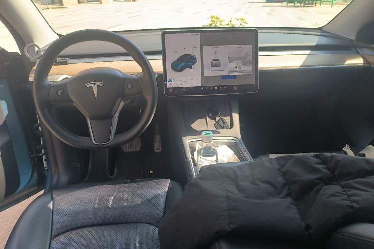 Used Tesla Model Y 2021 Standard Range Rear-Wheel Drive Version Center Console