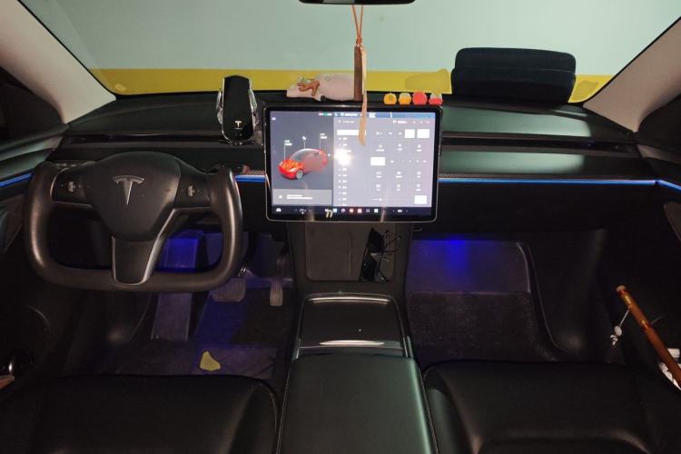 Used Tesla Model Y 2021 Long-Range All-Wheel-Drive Version Center Console