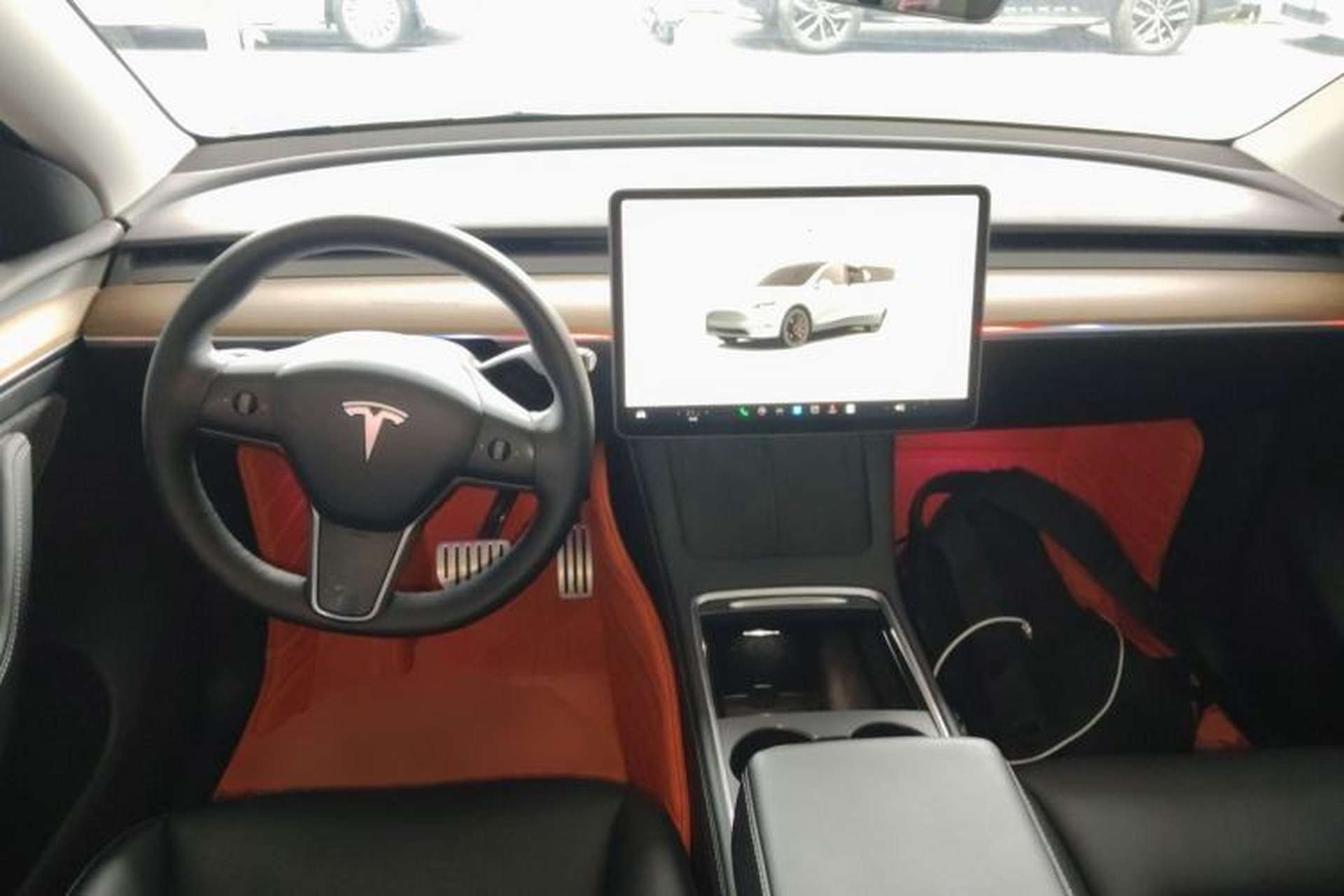 Used Tesla Model Y 2021 Performance High-Performance All-Wheel-Drive Version Center Console