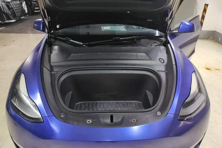 Used Tesla Model Y 2021 Long-Range All-Wheel-Drive Version 3D7 Engine Bay