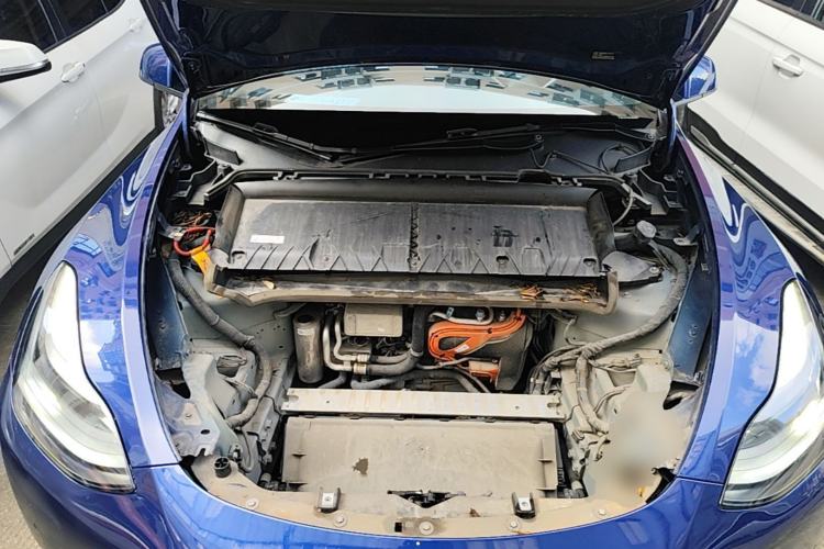 Used Tesla Model Y 2021 Long-Range All-Wheel-Drive Version 3D7 Engine Bay