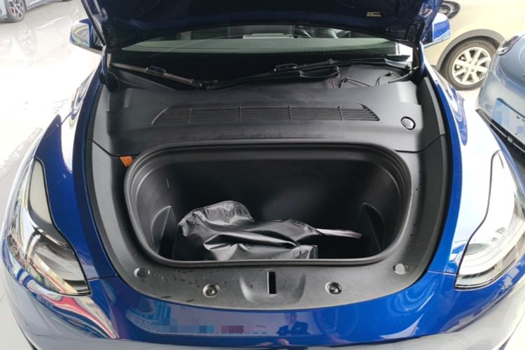 Used Tesla Model Y 2021 Long-Range All-Wheel-Drive Version 3D7 Engine Bay