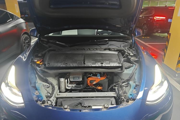 Used Tesla Model Y 2021 Long-Range All-Wheel-Drive Version 3D7 Engine Bay