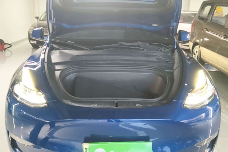 Used Tesla Model Y 2021 Long-Range All-Wheel-Drive Version 3D7 Engine Bay