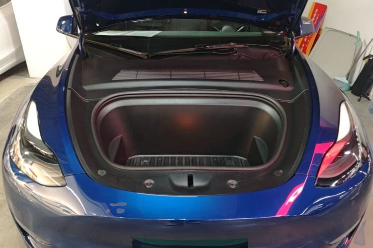 Used Tesla Model Y 2021 Long-Range All-Wheel-Drive Version 3D7 Engine Bay