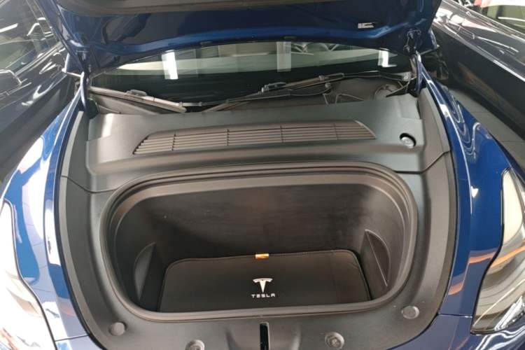 Used Tesla Model Y 2021 Long-Range All-Wheel-Drive Version 3D7 Engine Bay