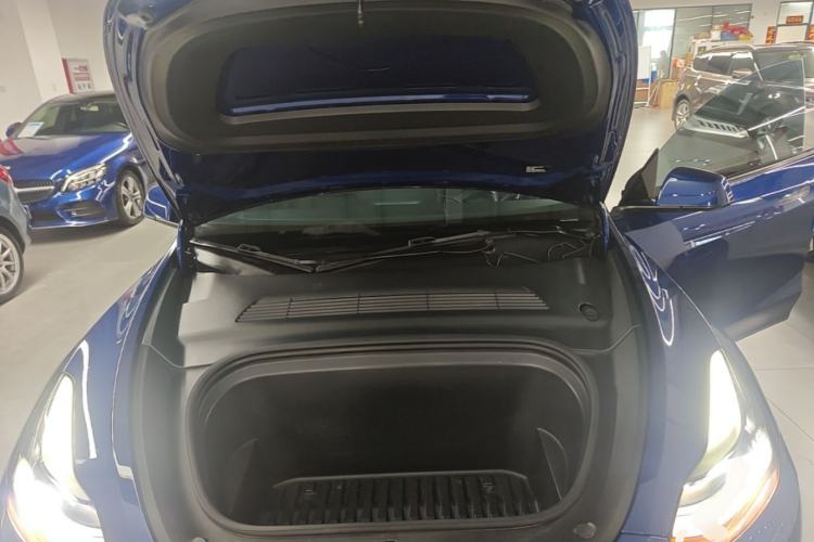 Used Tesla Model Y 2021 Long-Range All-Wheel-Drive Version 3D7 Engine Bay