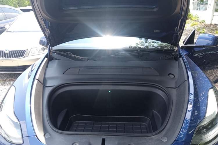 Used Tesla Model Y 2021 Long-Range All-Wheel-Drive Version 3D7 Engine Bay