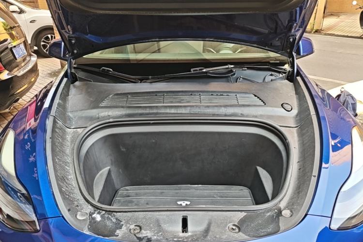 Used Tesla Model Y 2021 Long-Range All-Wheel-Drive Version 3D7 Engine Bay