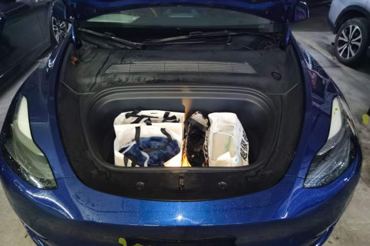 Used Tesla Model Y 2021 Standard Range Rear-Wheel Drive Version Engine Bay