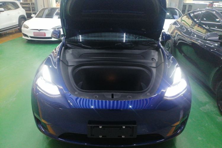 Used Tesla Model Y 2021 Long-Range All-Wheel-Drive Version 3D7 Engine Bay