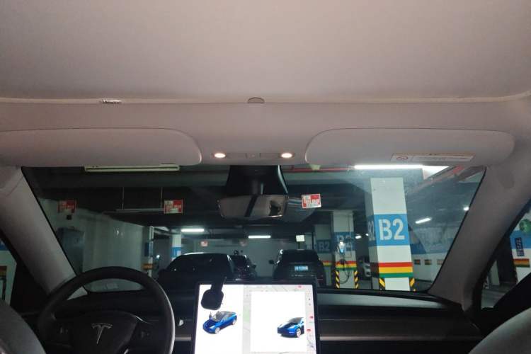 Used Tesla Model Y 2021 Long-Range All-Wheel-Drive Version 3D7 Headliner
