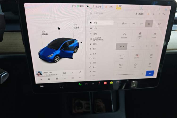 Used Tesla Model Y 2021 Standard Range Rear-Wheel Drive Version Instrument Cluster