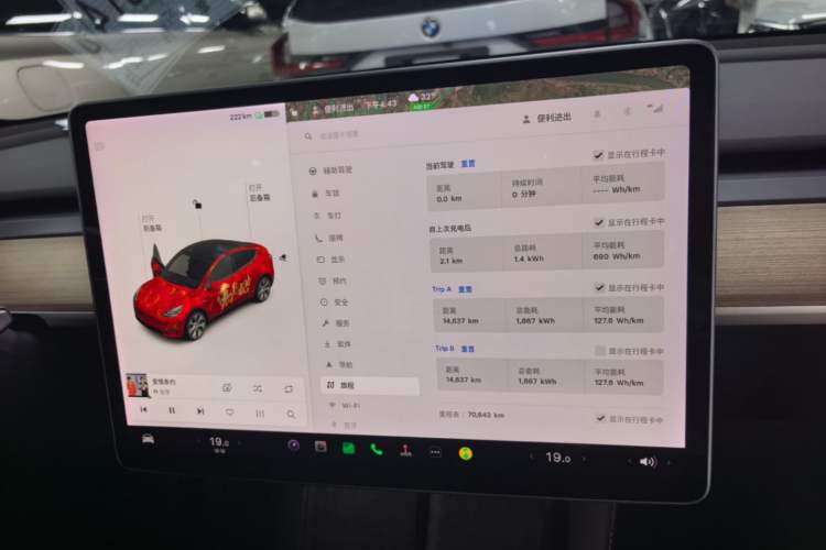 Used Tesla Model Y 2021 Standard Range Rear-Wheel Drive Version Instrument Cluster
