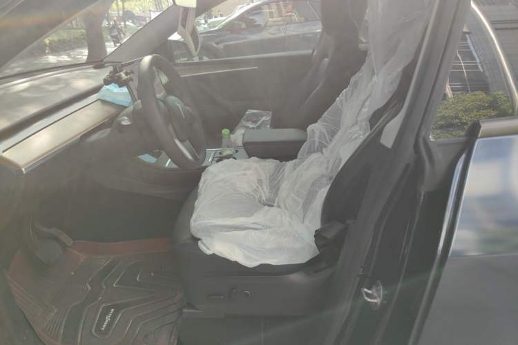 Used Tesla Model Y 2021 Long-Range All-Wheel-Drive Version 3D7 Left Front Seat