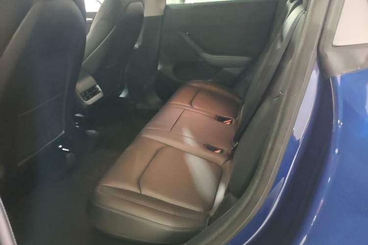 Used Tesla Model Y 2021 Revised Version 2 Long-Range All-Wheel-Drive Edition Left Rear Seat