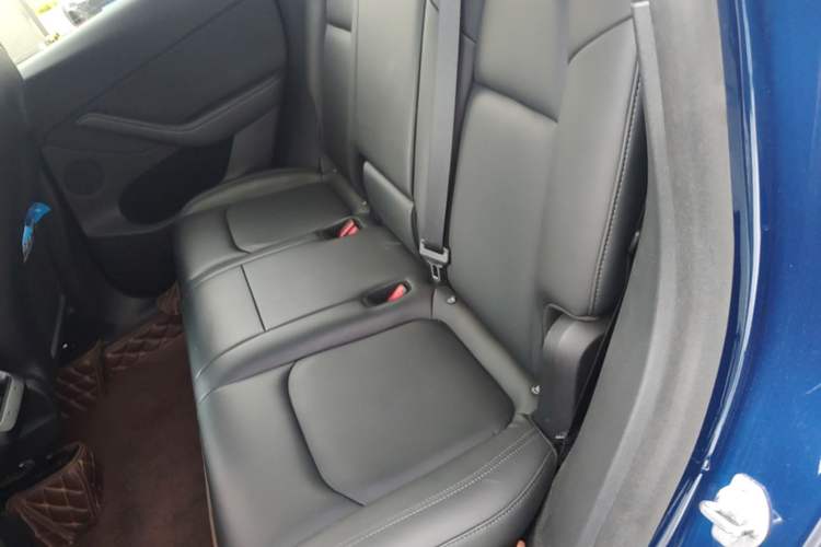 Used Tesla Model Y 2021 Long-Range All-Wheel-Drive Version 3D7 Left Rear Seat