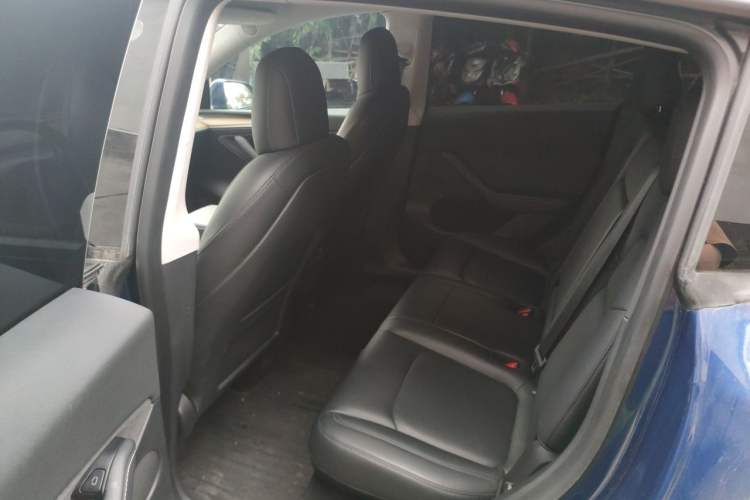 Used Tesla Model Y 2021 Long-Range All-Wheel-Drive Version 3D7 Left Rear Seat