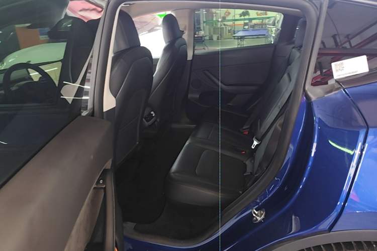 Used Tesla Model Y 2021 Long-Range All-Wheel-Drive Version Left Rear Seat