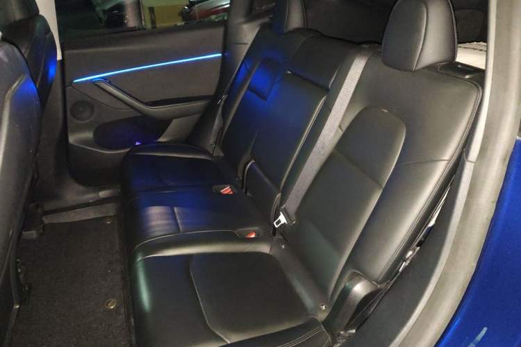 Used Tesla Model Y 2021 Long-Range All-Wheel-Drive Version Left Rear Seat