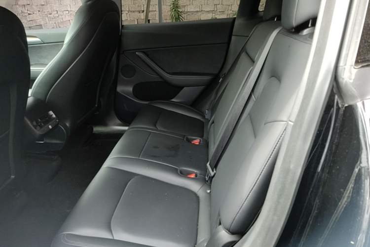Used Tesla Model Y 2021 Long-Range All-Wheel-Drive Version 3D7 Left Rear Seat