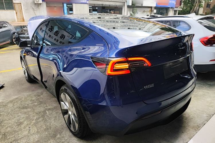 Used Tesla Model Y 2021 Long-Range All-Wheel-Drive Version 3D7 Rear Left 45 Deg